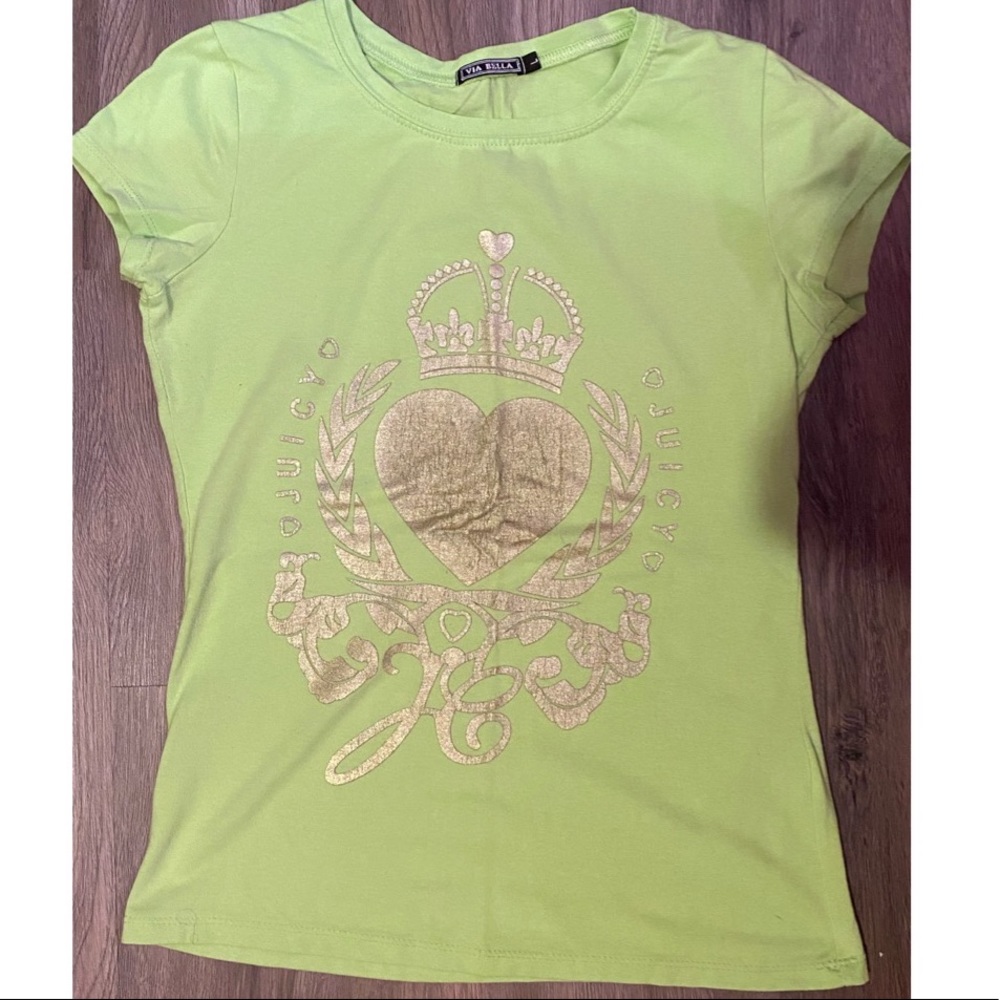 JUICY Via Bella Green Tee - Picture 4 of 6